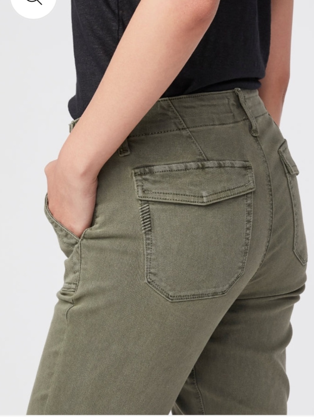 MAYSLIE Women’s Olive Green Jogger Pants – Size 33 - Picture 5 of 15